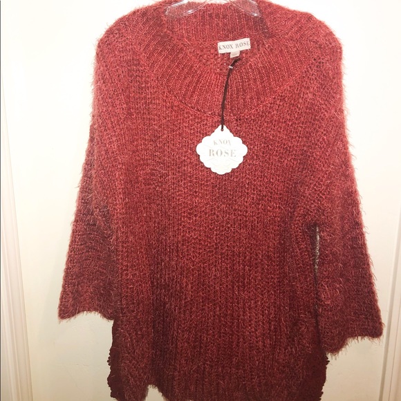 Knox Rose Sweaters - Knox Rose burgundy oversized sweater Knox Rose Sweaters - Knox Rose burgundy oversized sweater